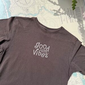 Life is Good Good Vibes Guitar Neck Tee